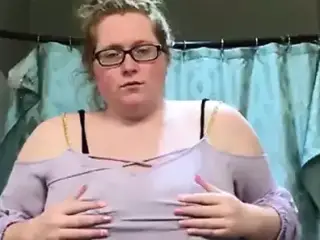 Red Head BBW Stripping