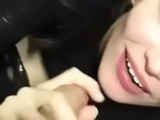 Wild blowjob with a bitch