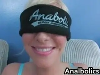 Blonde chick with big tits enjoys