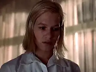 Nurse Franka Potente gives patient reluctant handjob