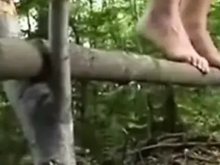 Hanged by the Boobs in the forest