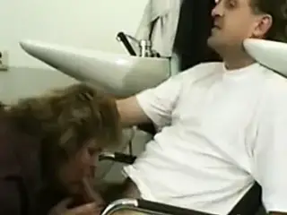 Fucking while waiting at the hairdresser