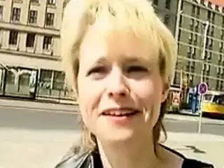 Blonde from the street shows her body