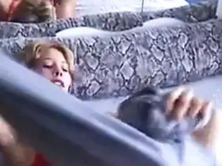 German blonde strips first time for cam