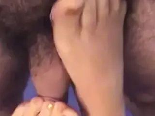 NYLON FOOTJOB - MY BADY' S NEW YEAR GIFT
