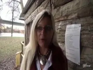 Vanessa a blonde milf fucked outdoor