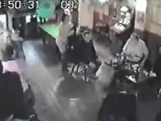 BBW pub stripper goes all dominatrix on old men