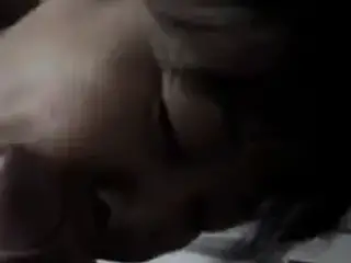 Emphatic chinese blowjob and cumshot