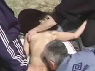 Outdoor group sex on the beach