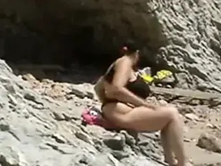 German BBW-Granny with Huge-Boobs Outdoors