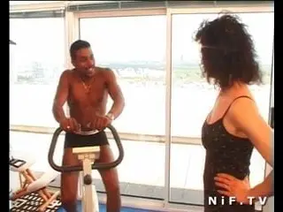 French slut hard fucked by a black guy