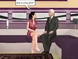 3D church pastor guy having his way with a babe