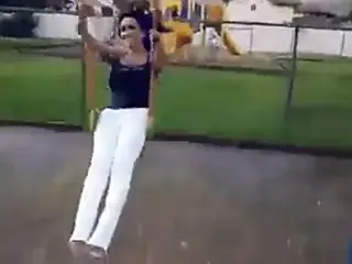 Denise Milani Hot on Swing - non nude
