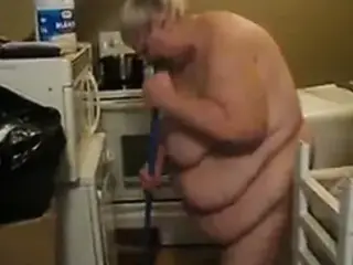 mopping floors nude
