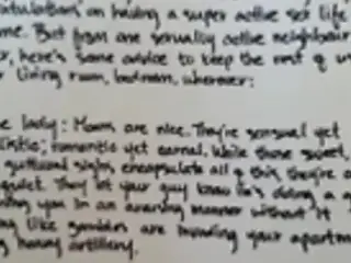 Letter to the neighbours who have very loud sex