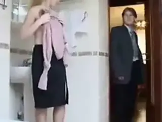 Russian girl in the office