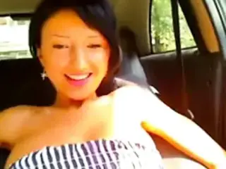 Tight Half Asian Naughty in Car