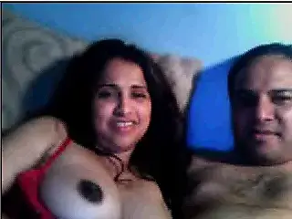 Desi husband wife on webcam
