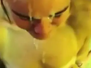 18YO fresh cutie gets cum douched