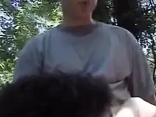 Anal three way in the park
