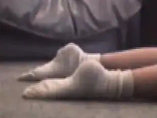 Feet in socks Foot hump and cum