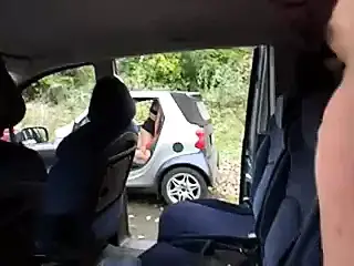 Incredible fuck scenes on a rest area on a German Autobahn