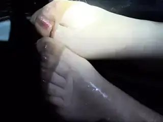 Footjob After Dark