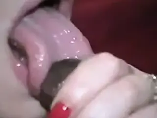Sexy Milf Sucks black cock long and slow