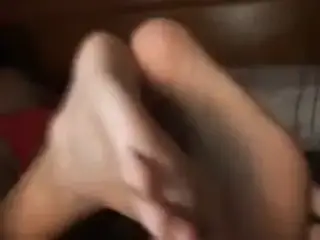 hot reverse footjob solejob