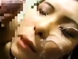 Messy Japanese bukkake
