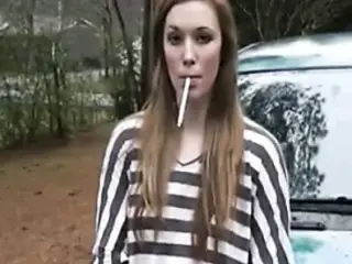 beautiful girl smoking 120's