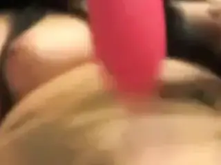 toying creaming on toy close up