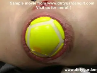 Huge balls in ass and anal prolapse - DIRTYGARDENGIRL