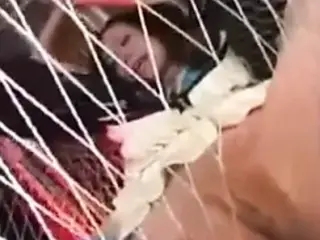 Asian Made To Orgasm In A Rope Swing