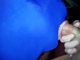 masked blow job