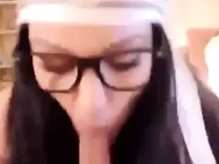 nerdy girl pov blowjob