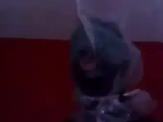 Rubber Gimp Sufocates for His Mistress