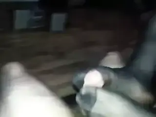 tights pantyhose footjob (no cum)