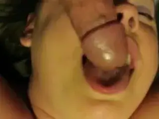 lick his balls for cum in mouth