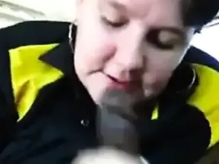 Interracial Car Swallow