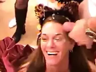 Kitty's Halloween Bukkake Orgy