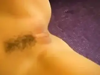 Glamorous babe spreading pussy