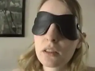 Blindfolded and teased