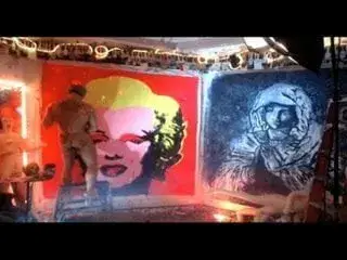 Brent Ray Fraser Penis Paints Warhol's Marilyn Monroe