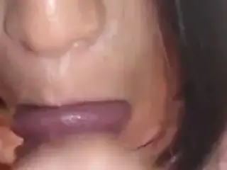 wife swallowing cum