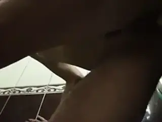 Russian whore sucks cock and plays with dildo in bathroom.