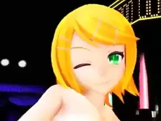 MMD Rin Strip Pole Dance