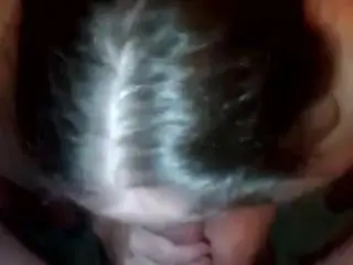 Amateur bathroom blowjob