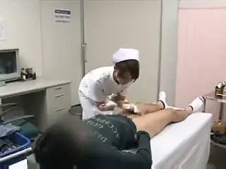 nurse gives boy a handjob until he cums by WF
