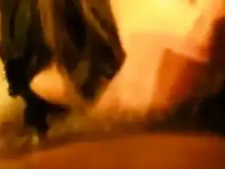 Close up blindfold blowjob